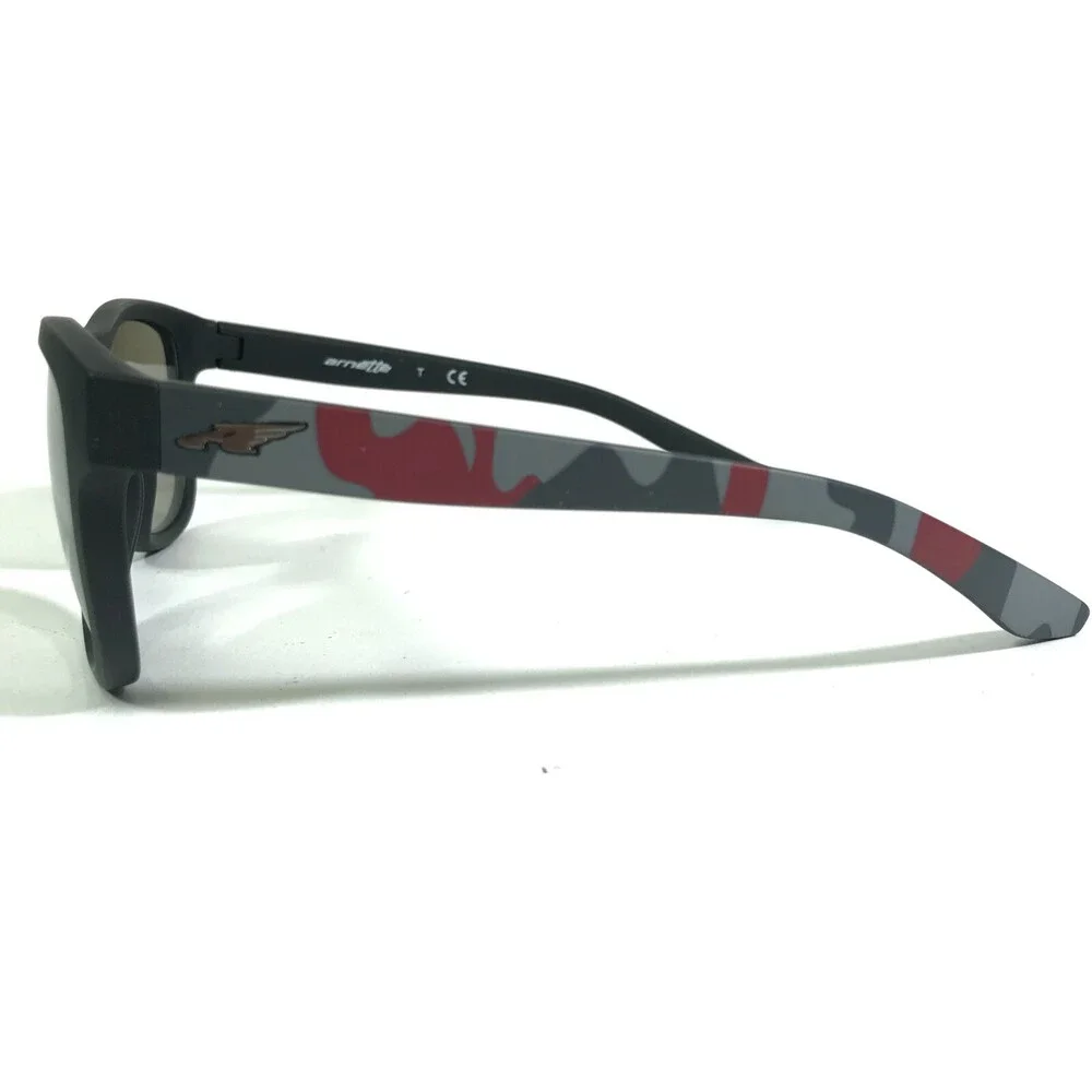 Arnette Sunglasses CLASS ACT 4222-2354/6G Black Gray Red Round w/ Gray Lenses